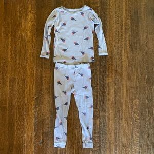 BABY GAP bird pajamas 4T